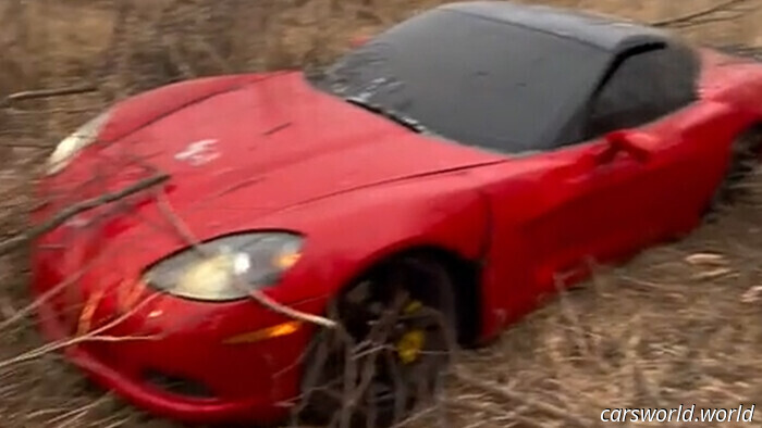 первая поездка этого C6 Corvette за 5 минут до владения закончилась катастрофой | Carscoops